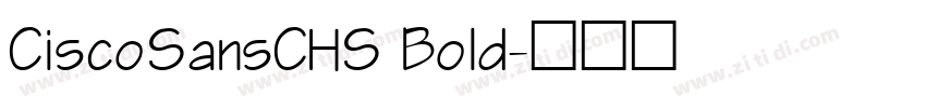CiscoSansCHS Bold字体转换